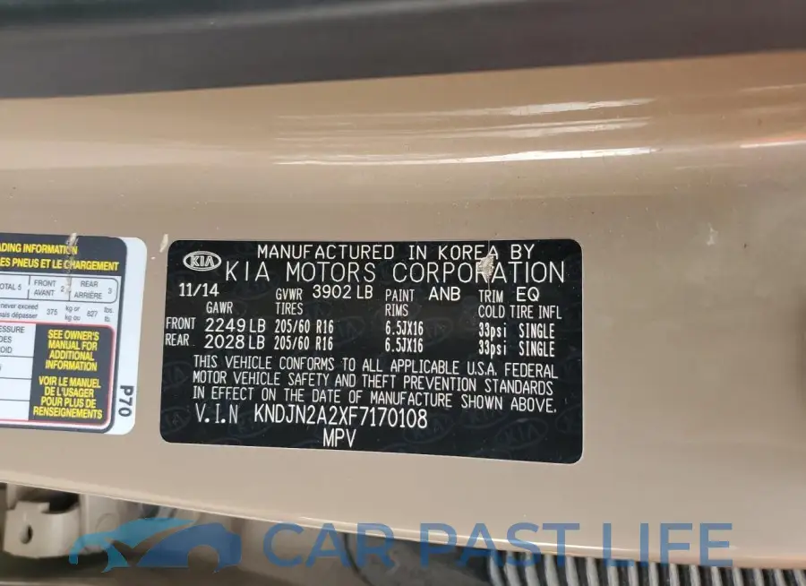 KNDJN2A2XF7170108# 12
