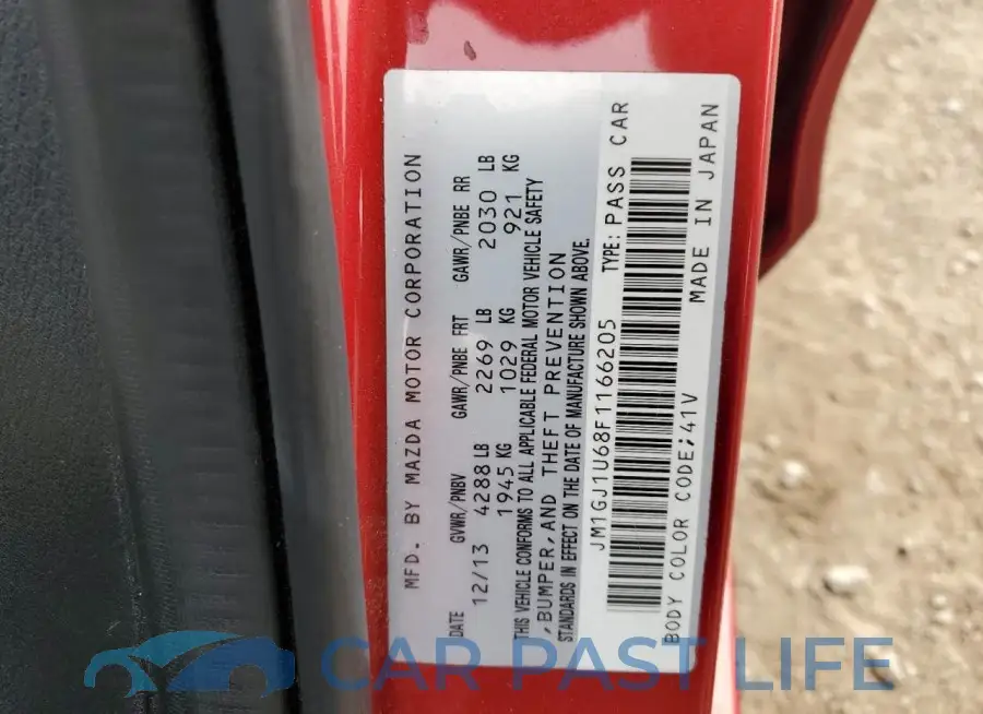 JM1GJ1U68F1166205# 12