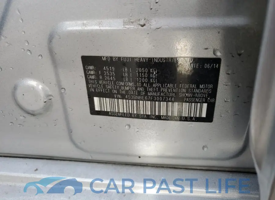 4S3BNBE67F3007344# 12