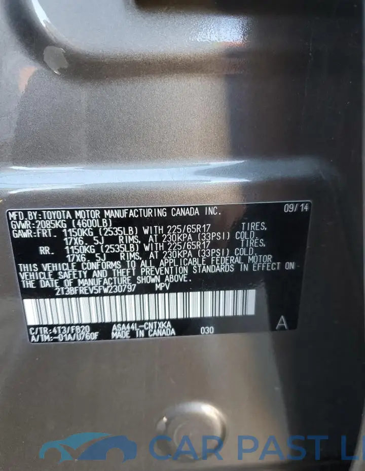 2T3BFREV5FW230797# 13