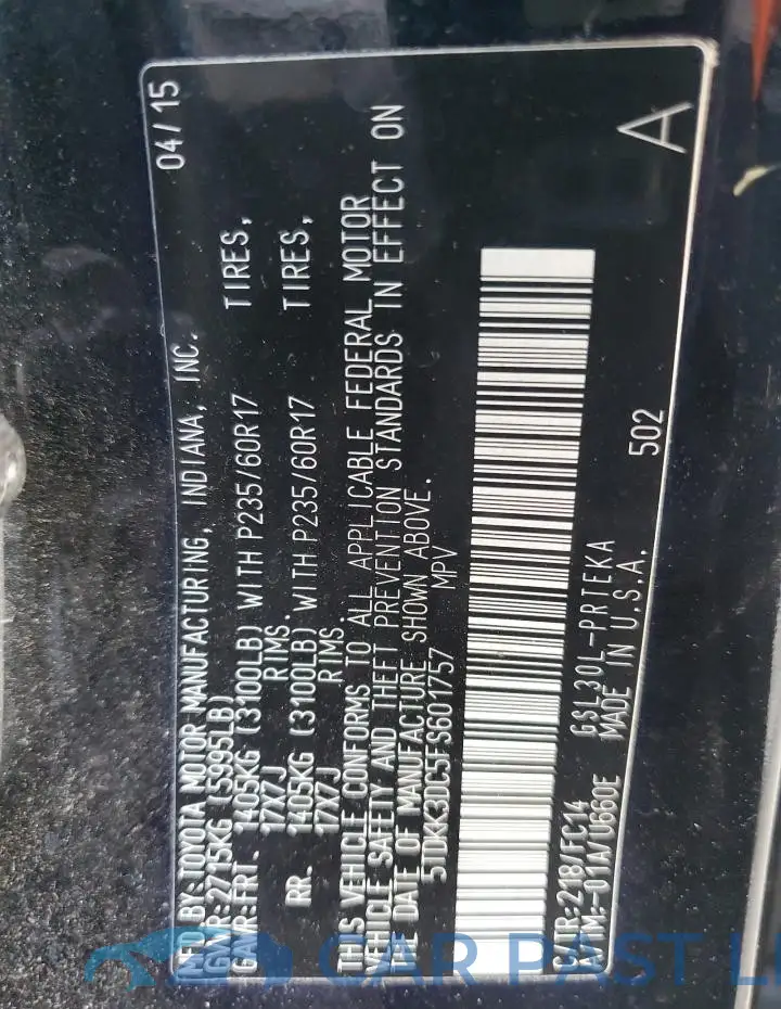 5TDKK3DC5FS601757# 13