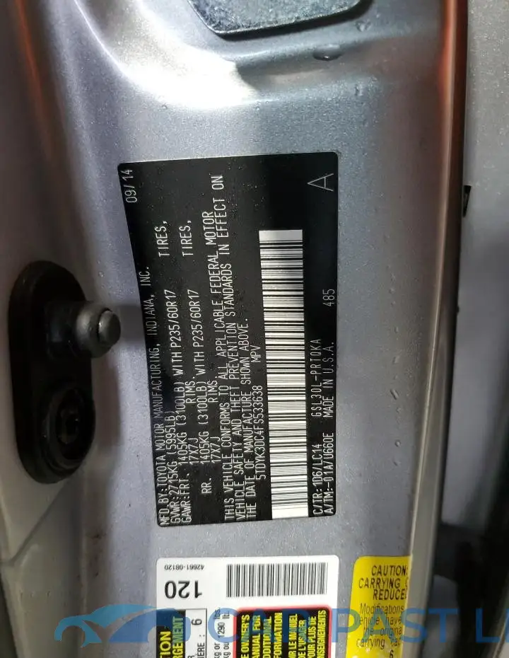 5TDYK3DC4FS533638# 13