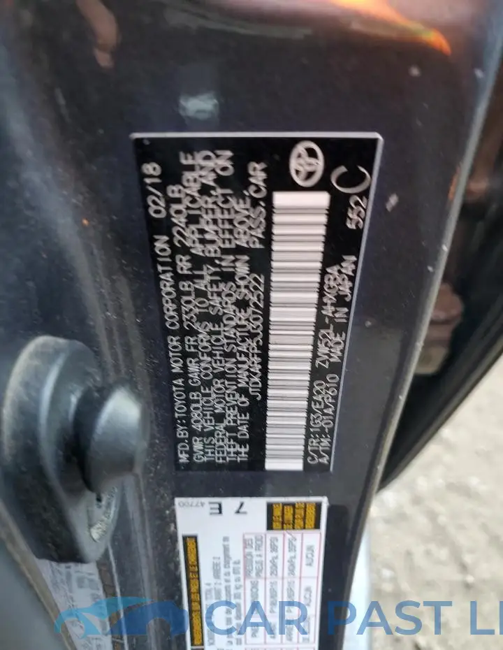 JTDKARFP5J3072522# 12