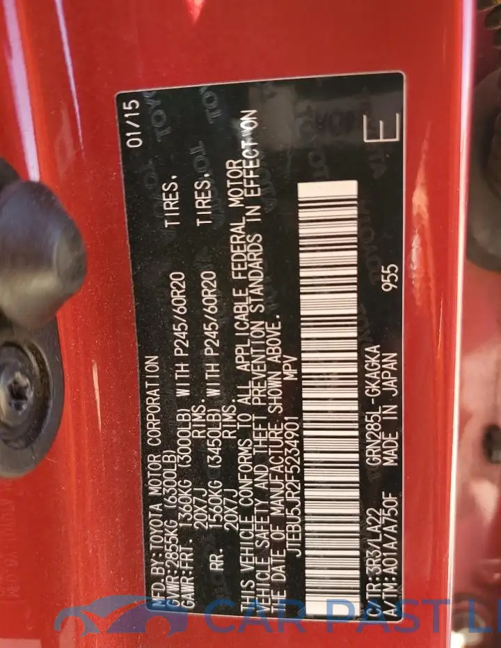 JTEBU5JR2F5234901# 13