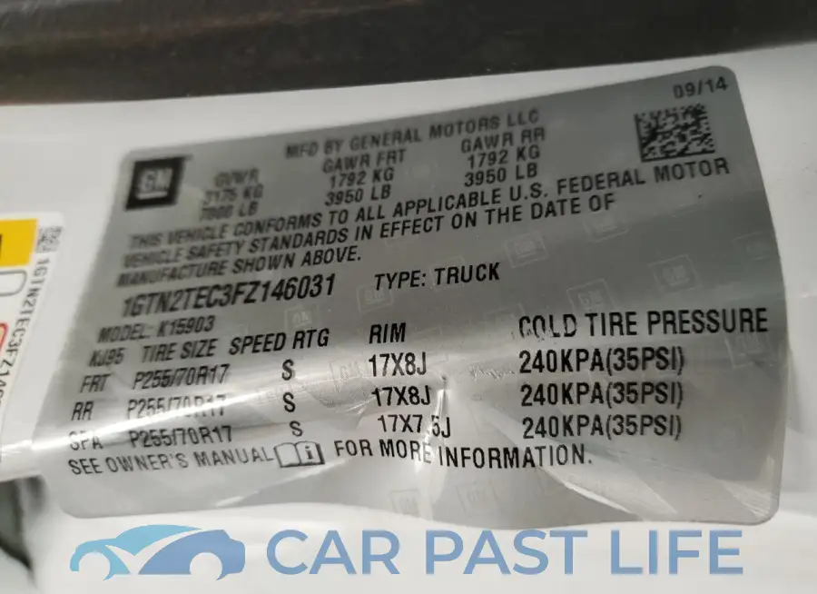 1GTN2TEC3FZ146031# 12