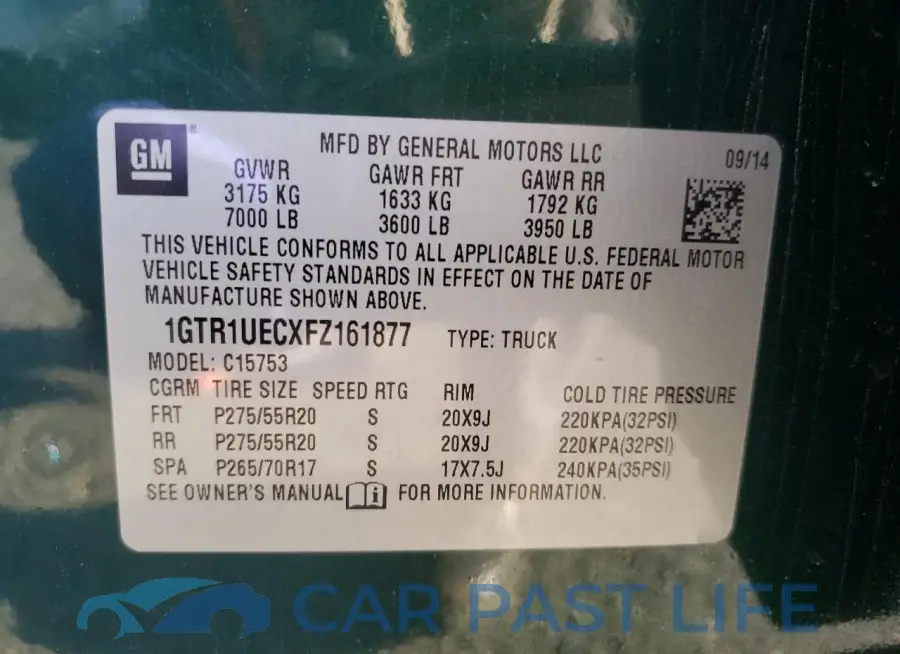 1GTR1UECXFZ161877# 12