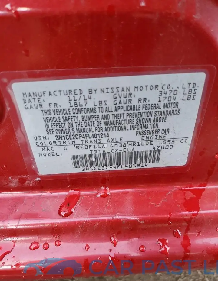 3N1CE2CP4FL401214# 12