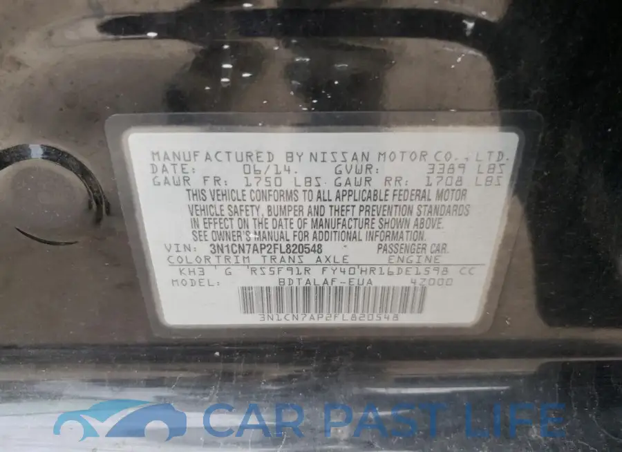 3N1CN7AP2FL820548# 12