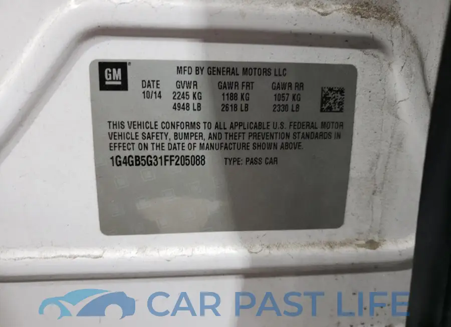 1G4GB5G31FF205088# 12
