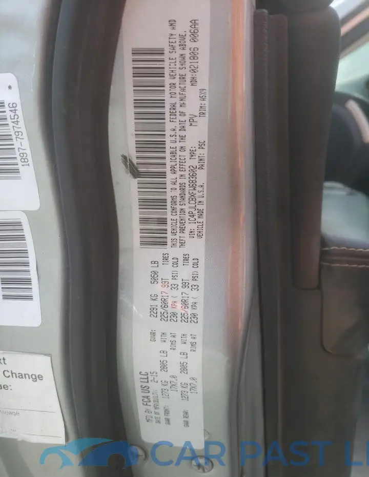 1C4PJLCBXFW683602# 13