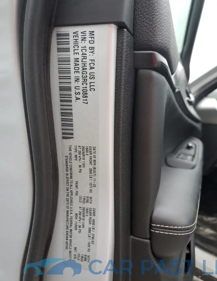 1C4RJHAG3RC108817# 13