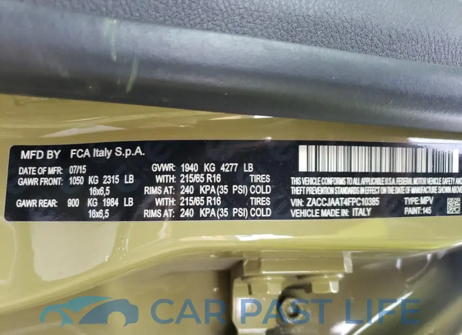 ZACCJAAT4FPC10385# 14