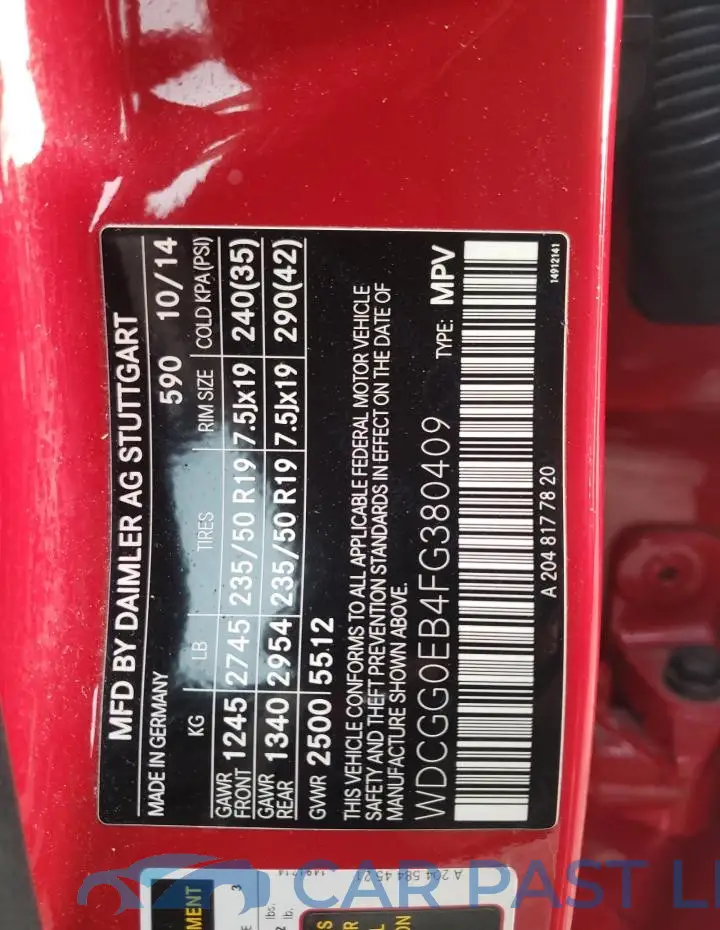 WDCGG0EB4FG380409# 13