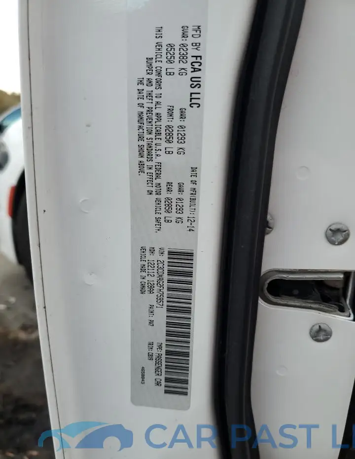 2C3CDXAG2FH759571# 12