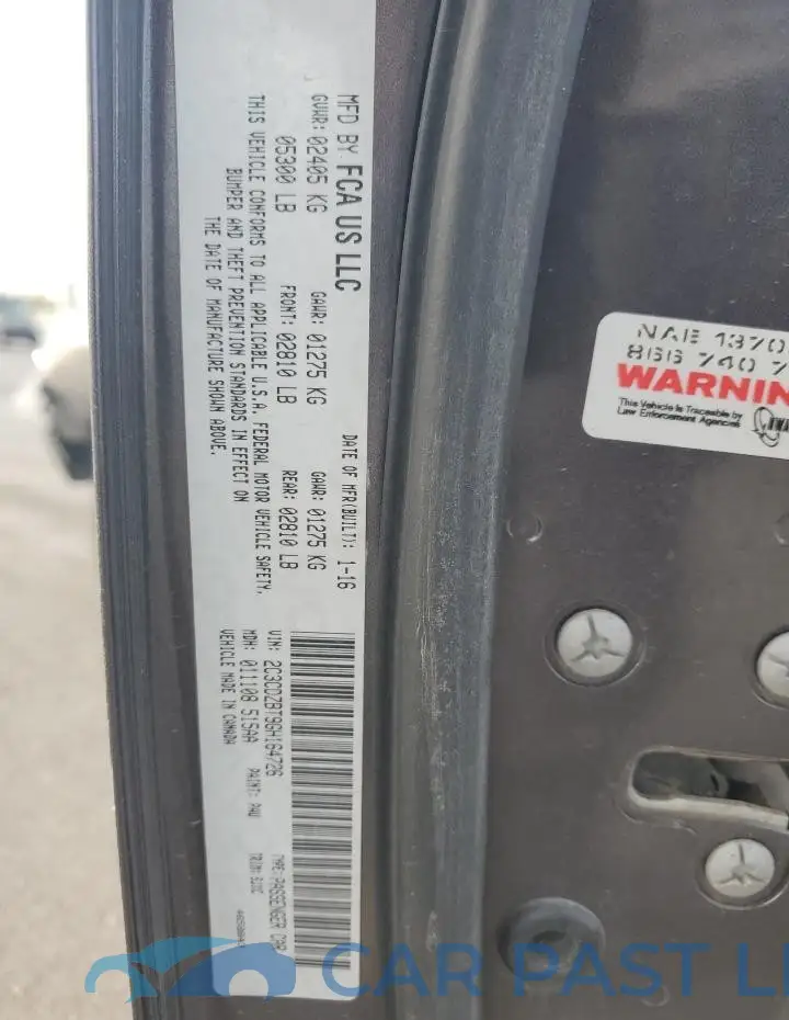 2C3CDZBT9GH164726# 12