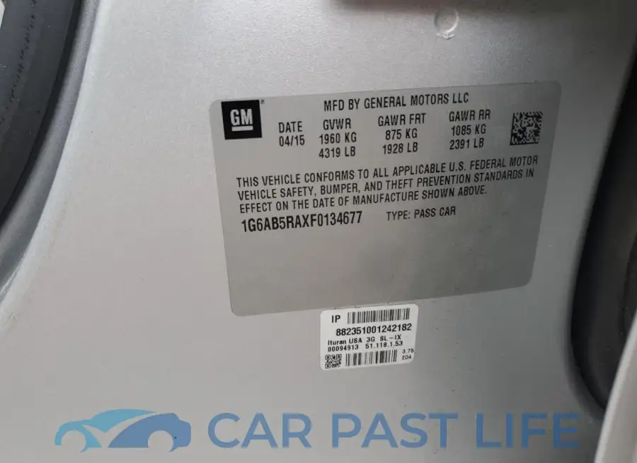 1G6AB5RAXF0134677# 12
