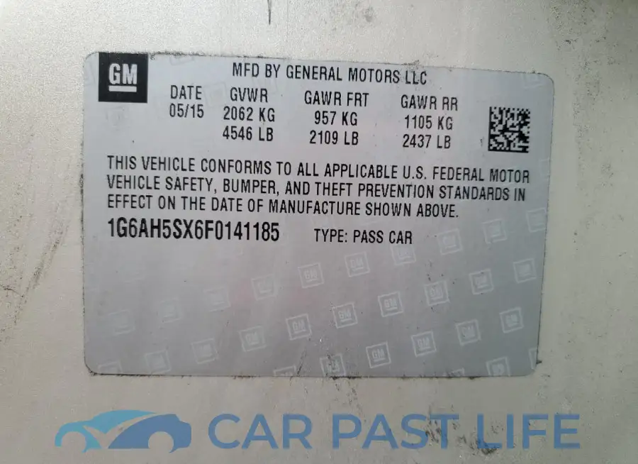 1G6AH5SX6F0141185# 13