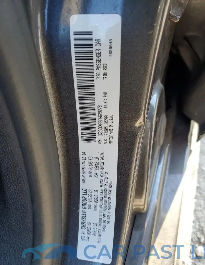 1C3CCCAB2FN629278# 12