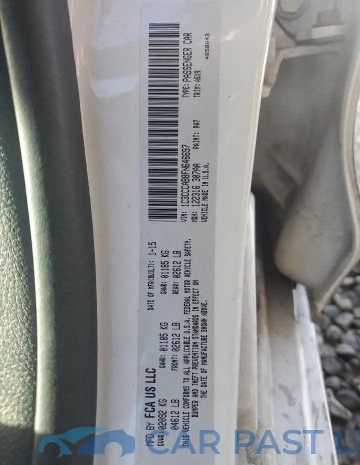 1C3CCCAB8FN646697# 12
