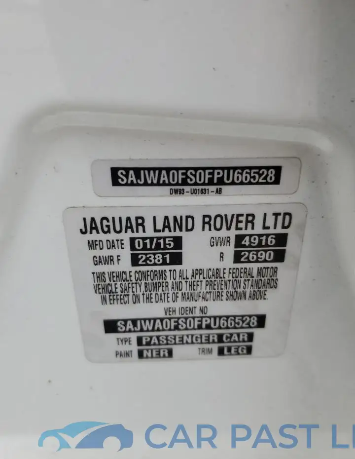SAJWA0FS0FPU66528# 12