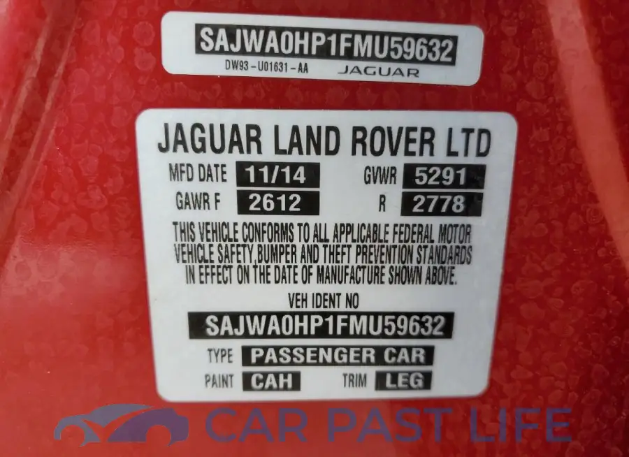 SAJWA0HP1FMU59632# 12