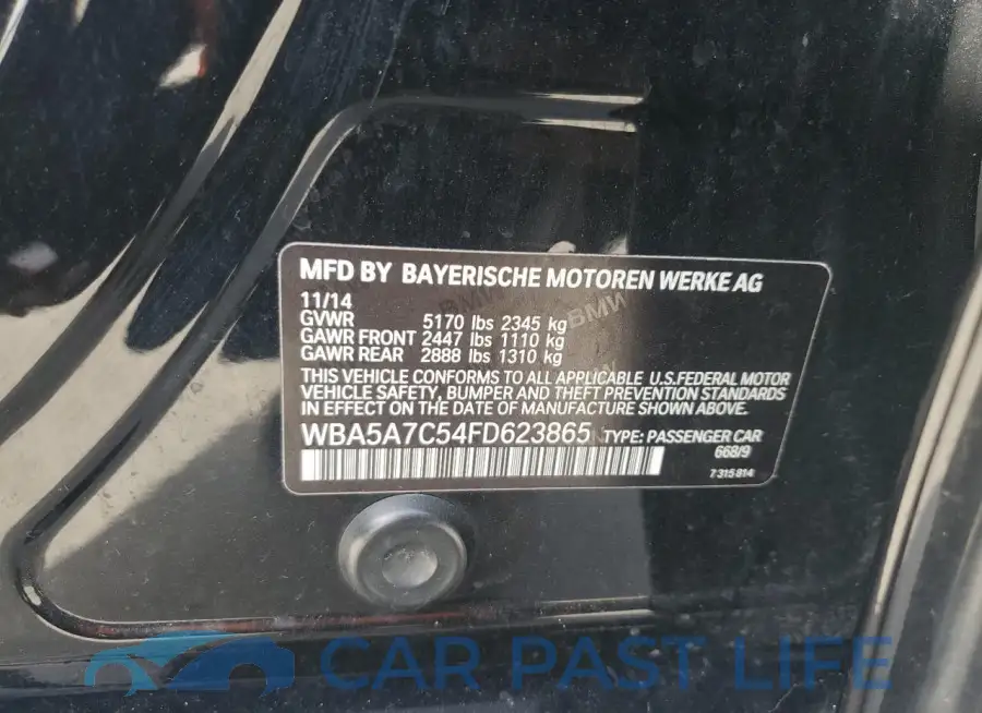 WBA5A7C54FD623865# 12