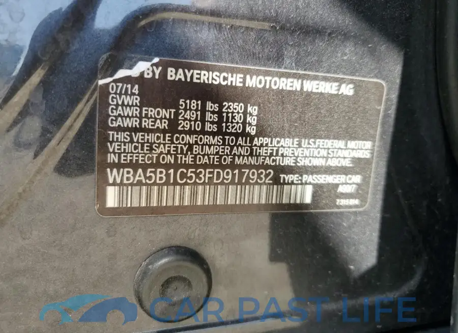 WBA5B1C53FD917932# 13