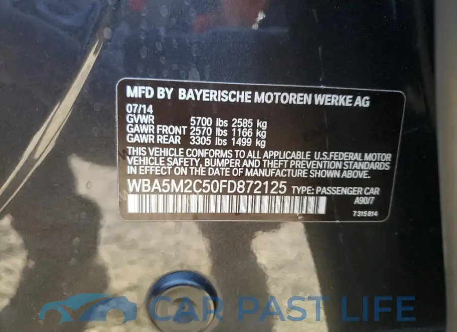 WBA5M2C50FD872125# 12