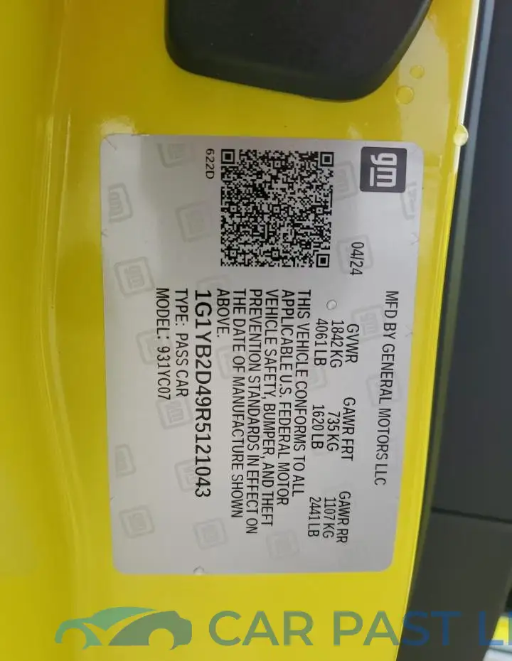 1G1YB2D49R5121043# 13