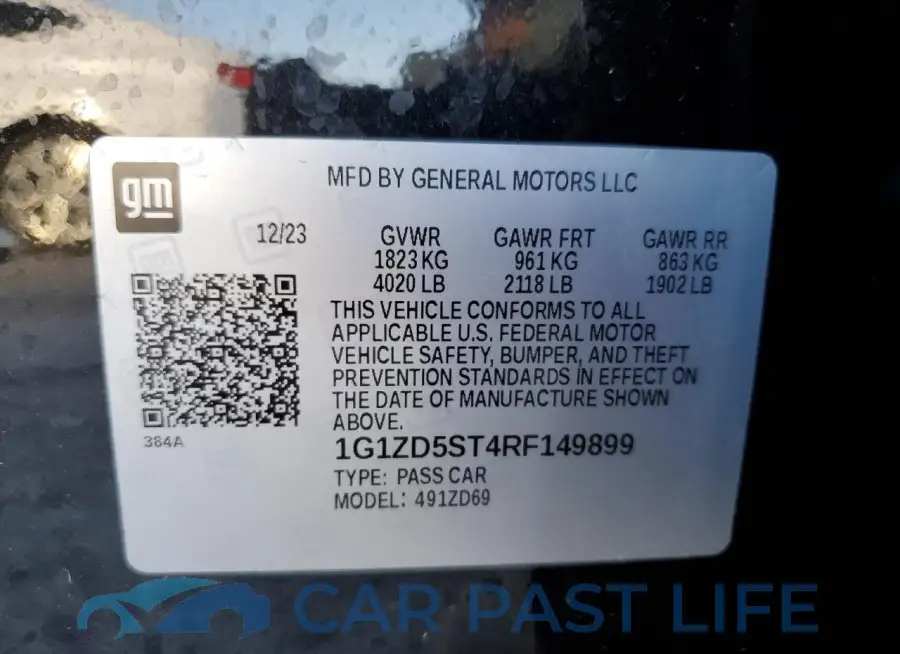 1G1ZD5ST4RF149899# 13