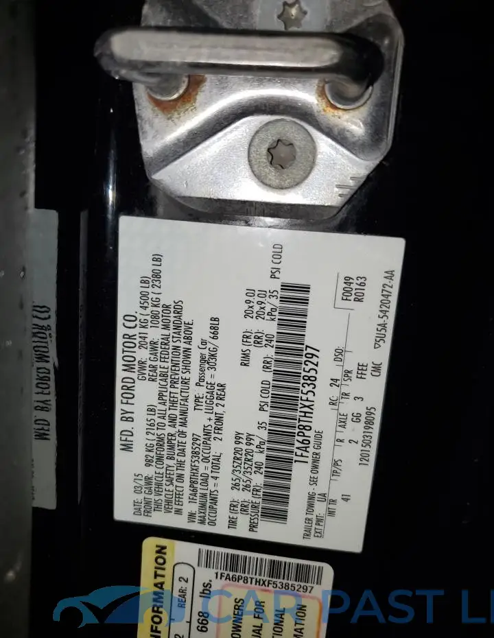 1FA6P8THXF5385297# 12