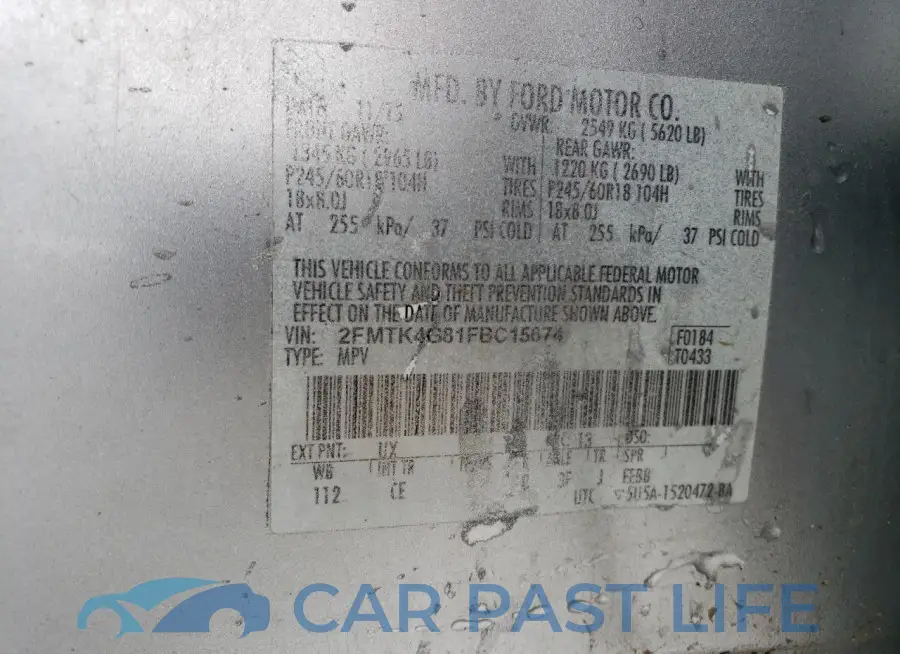 2FMTK4G81FBC15674# 13