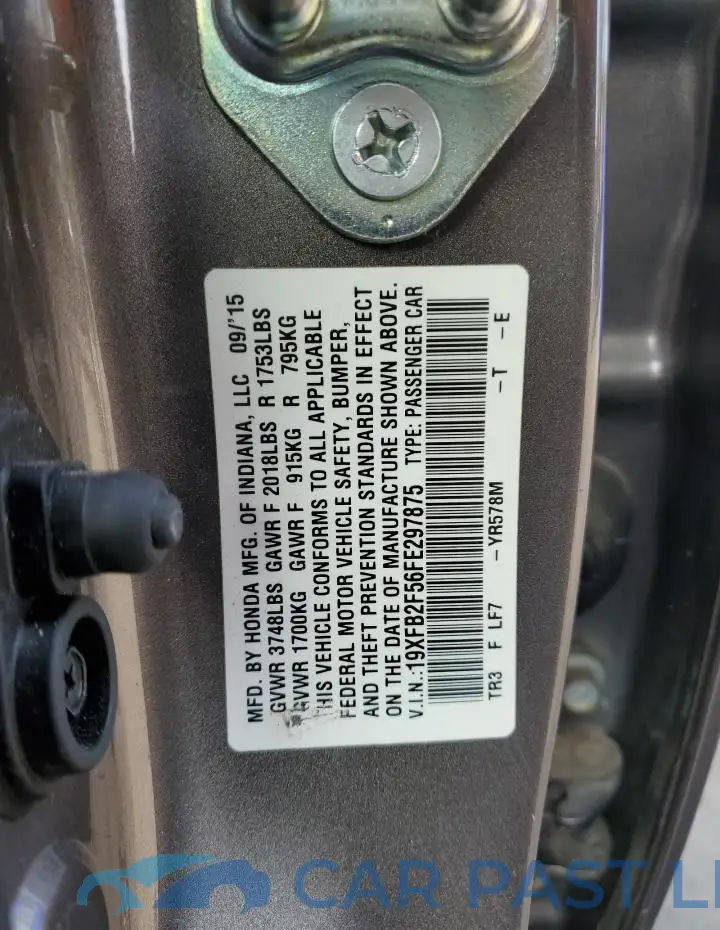 19XFB2F56FE297875# 12