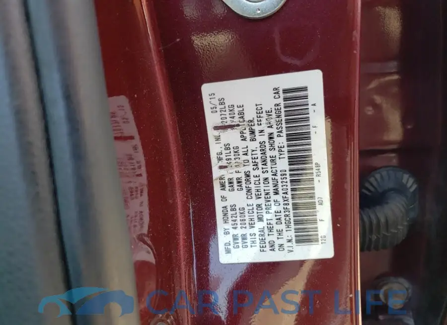 1HGCR3F8XFA032590# 13