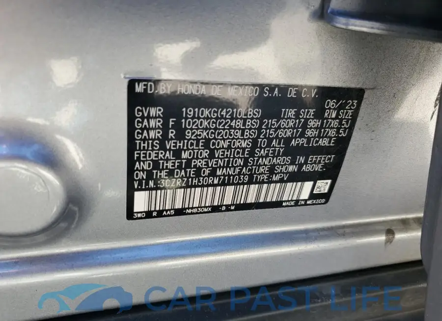 3CZRZ1H30RM711039# 13
