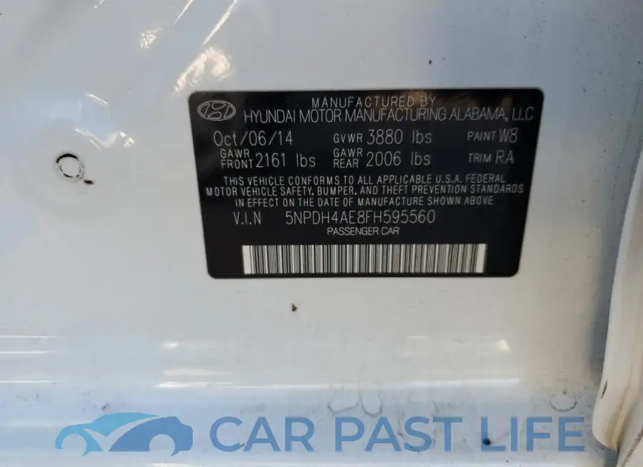 5NPDH4AE8FH595560# 12