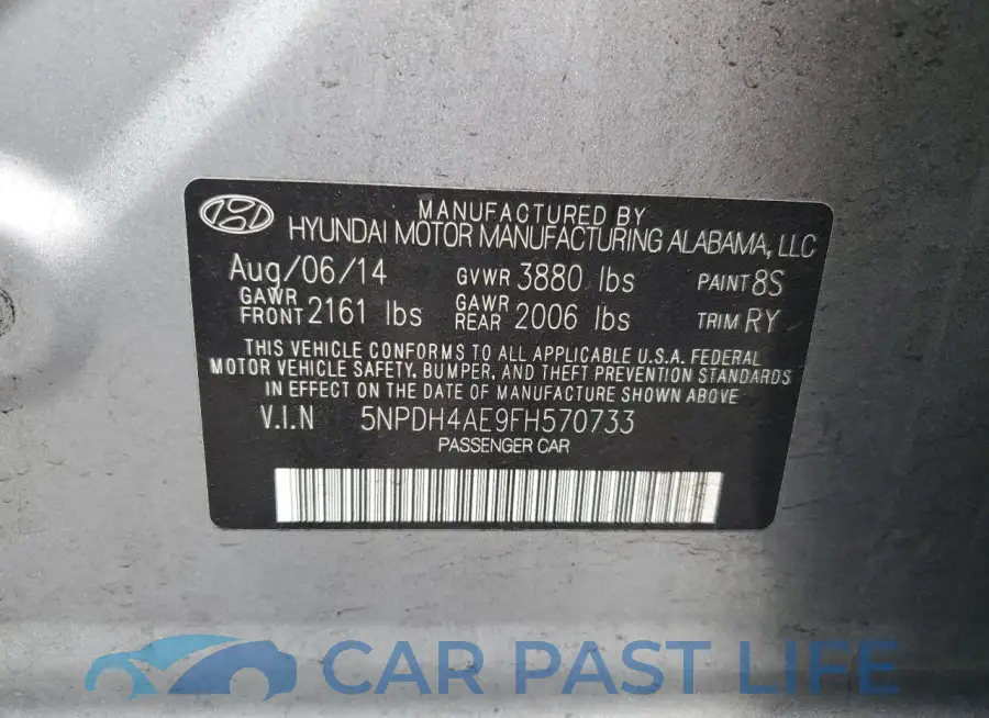 5NPDH4AE9FH570733# 13