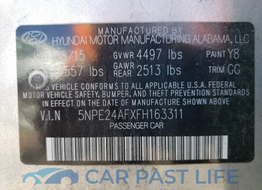 5NPE24AFXFH163311# 13