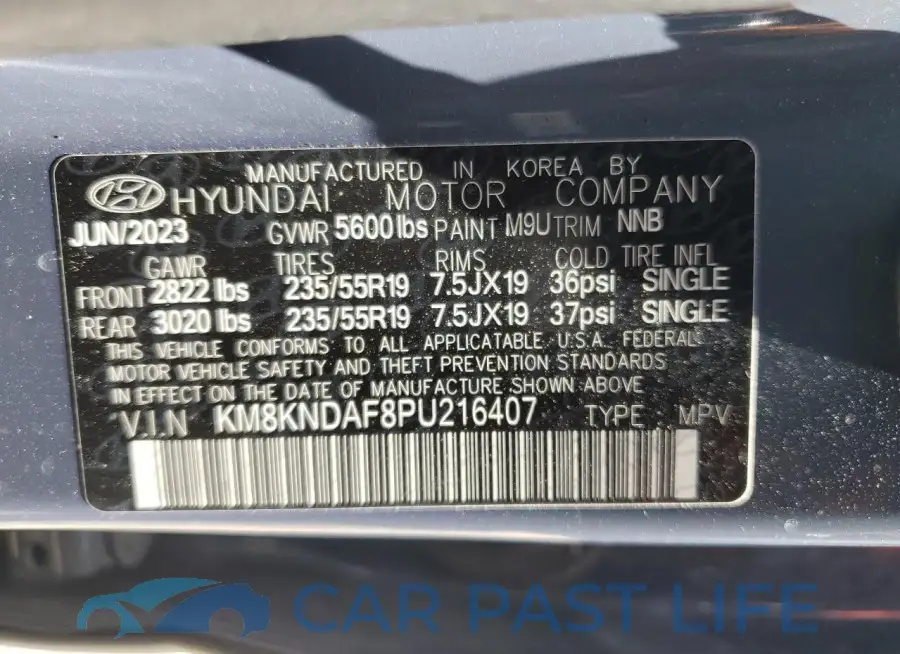 KM8KNDAF8PU216407# 14
