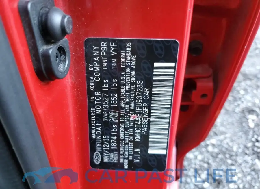 KMHCT4AE1FU937233# 12