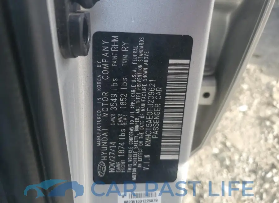 KMHCT5AE0FU209621# 13