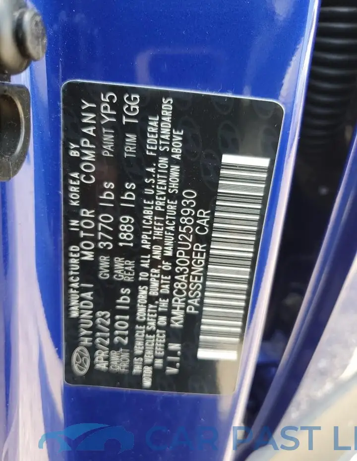 KMHRC8A30PU258930# 13