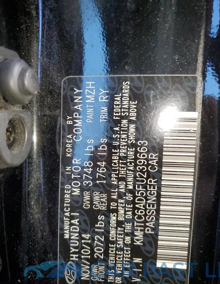 KMHTC6AD5FU239663# 12