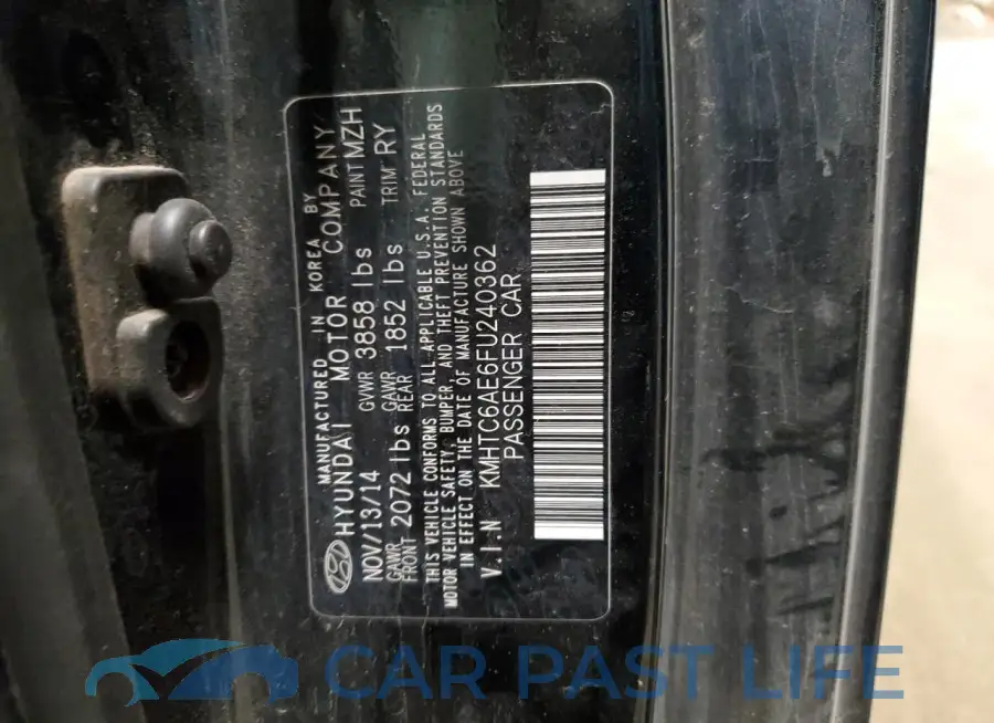 KMHTC6AE6FU240362# 12