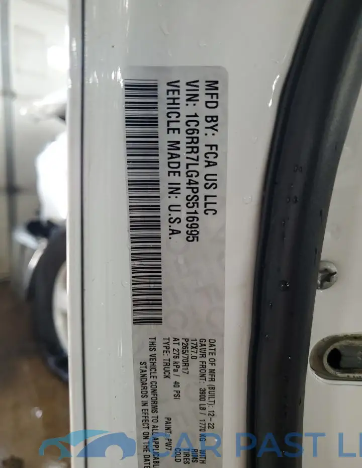 1C6RR7LG4PS516995# 13