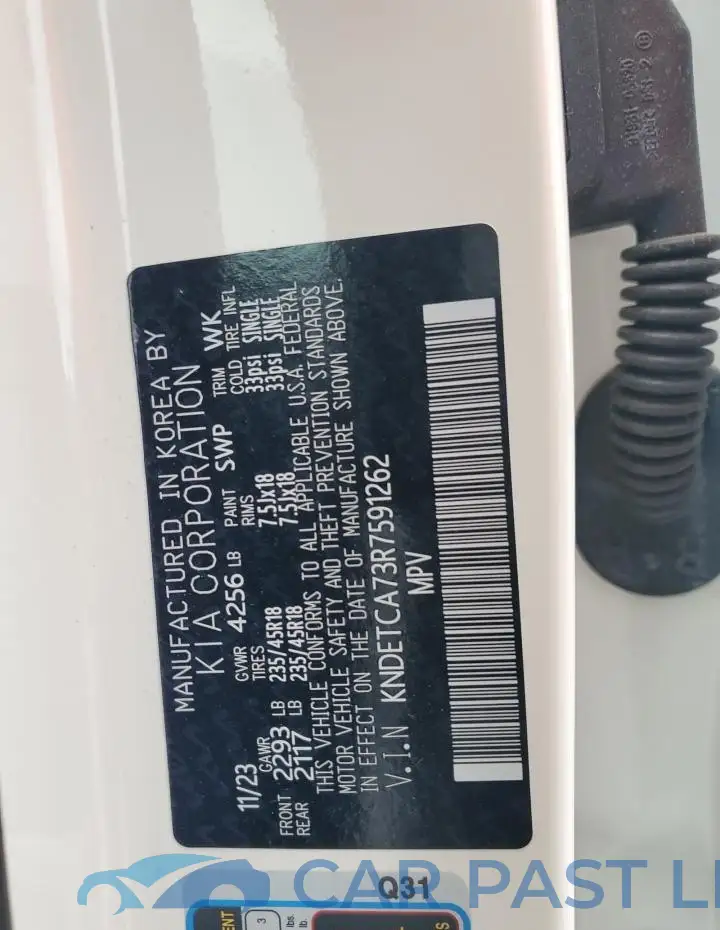 KNDETCA73R7591262# 14