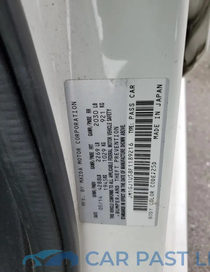 JM1GJ1U58F1189216# 13