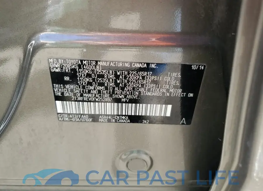 2T3RFREV0FW252897# 13