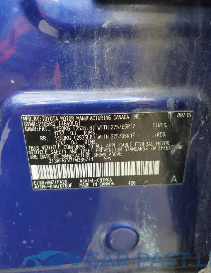 2T3RFREV7FW389741# 14