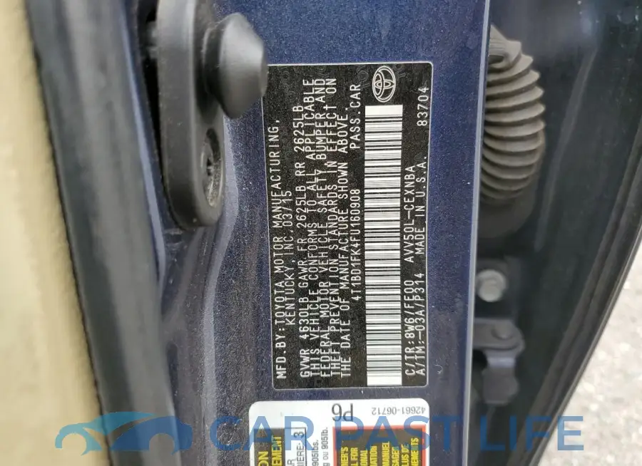 4T1BD1FK4FU160908# 13